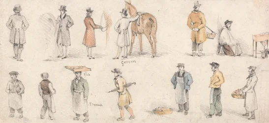 Studien von Handwerkern und Stallknechten