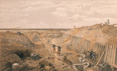 Graben des Bastion Du Mat, 1856