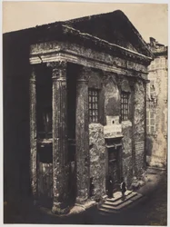 Fassade, Tempel des Augustus und der Livia, Vienne, 1851