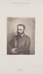 Porträt von Paul Chenavard, aus der Serie "Histoire des Artistes Vivants"