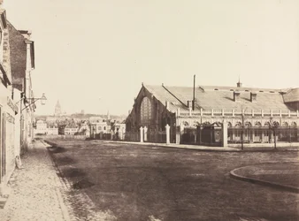 Südgiebel des Bahnhofs Boulogne, um 1855