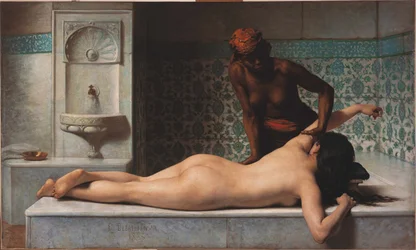 Massage, Hammamszene, 1883