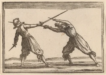 Duell mit Schwertern und Dolchen