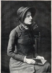 Miss Kate Booth (Catherine Booth-Clibborn), Marschallin der Heilsarmee (1858-1955) - Gravur von Navellier in „The Illustrous Diary“ von 1891