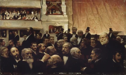 Entracte einer Premiere an der Comédie-Française, 1885