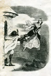 Illustration für Ivanhoe (Radierung)