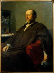 Porträt von Guillaume Victor Augier (1820-1889) Dramatiker Gemälde von Edouard Louis Dubufe (1820-1883) 1877