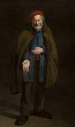 Bettler mit einem Duffelcoat (Philosoph)