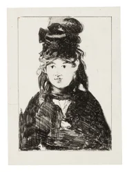 Berthe Morisot in Schwarz