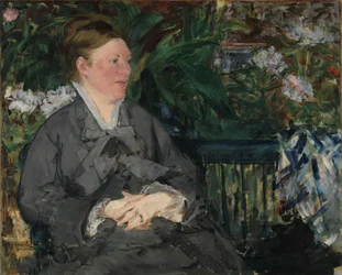Madame Manet im Wintergarten
