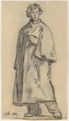 Mann mit einem Umhang [recto], 1852-1858