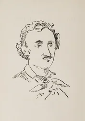 Porträt von Edgar Allan Poe 1809-1849, 1889