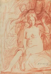 Studie eines sitzenden Aktes (La Toilette)