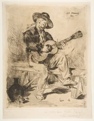 Der spanische Sänger Le Guitarrero, 1861-62