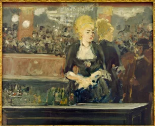 Studie für die Bar in den Folies-Bergère