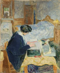 Lucy Hessel beim Lesen, 1913