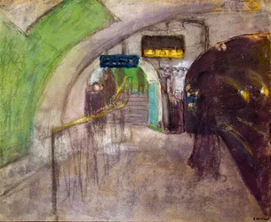 U-Bahn-Station Blick auf die Docks in der U-Bahn