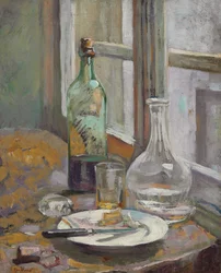 Stillleben mit Flasche und Krug, ca. 1889-1890