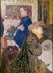 Vallotton und Misia im Speisesaal in der Rue Saint-Florentin