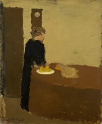 Frau in Schwarz