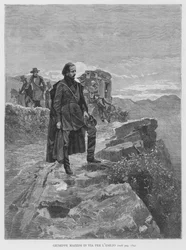 Giuseppe Mazzini auf dem Weg ins Exil