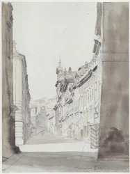 Straße im Hradschin in Prag