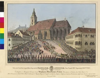 Krönung der Kaiserin Caroline Auguste zur Königin von Ungarn am 25. September 1825 in Bratislava