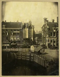 Blick auf das Logement Rondeel in Amsterdam aus dem Haus des Fotografen
