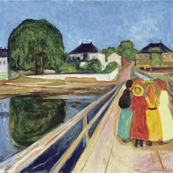 Mädchen auf der Brücke, 1902