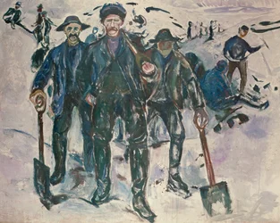 Arbeiter im Schnee