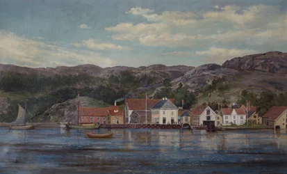 Der Fluss in Flekkefjord