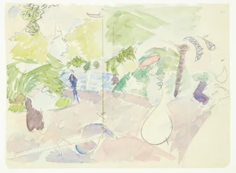 Farbstudie für das Langelinie-Bild