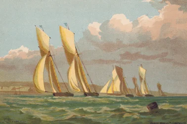 Yachten Rennen, vor Erith