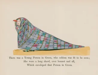 Es gab eine junge Person in Grün, die selten zu sehen war