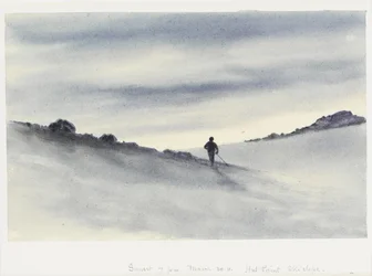 Sonnenuntergang, 19 Uhr, 30. März 1911, Hut Point, Skihang
