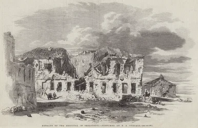 Überreste des Krankenhauses in Sewastopol