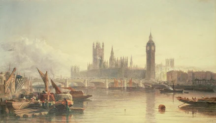 Die Houses of Parliament und die Westminster Bridge