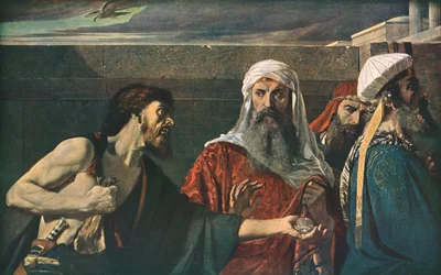 Das Bedauern des Judas, 1866, um 1930