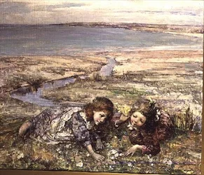 Zwei Mädchen am Strand