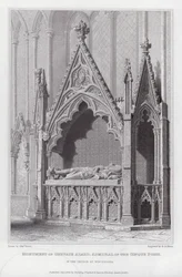 Denkmal von Gervase Alard, Admiral der Cinque Ports, in der Kirche von Winchelsea (Gravur)