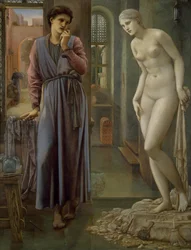 Pygmalion und das Bild - Die Hand zögert