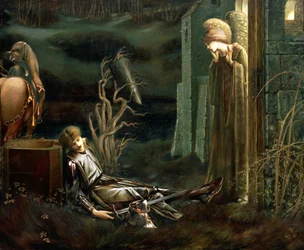 Der Traum von Sir Lancelot in der Kapelle des Heiligen Grals, 1896