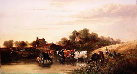 Der Wasserplatz, Szene in Devonshire