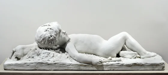Schlafender Faun (Gips)