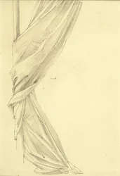 Studie von Draperien