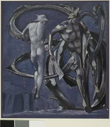 Perseus und Andromeda, Studie für Das erfüllte Schicksal