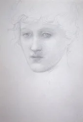 Studie eines Mädchens - Bessie Keane, ca. 1896