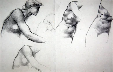 Der Baum der Vergebung - Studie für die Figur von Phyllis, ca. 1882