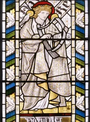 König David (Detail aus dem Ostfenster)