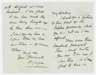 Brief an die Enkelin des Künstlers Angela Thirkell